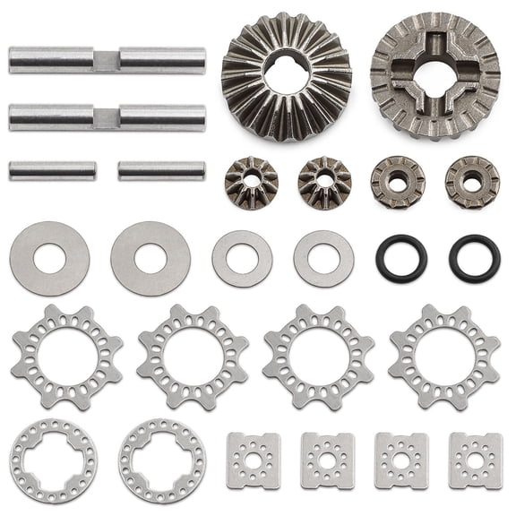 Differential Gear Set Alloy Diff Gear Designed for Power Transmission and Longevity in Remote Control Models