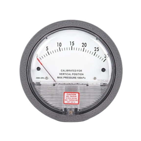 Differential Pressure Gauge Barometer Analog Micro Manometer Pointer Air Meter 0-30Pa