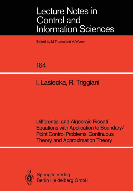 Lecture Notes in Control and Information Differential and Algebraic ...