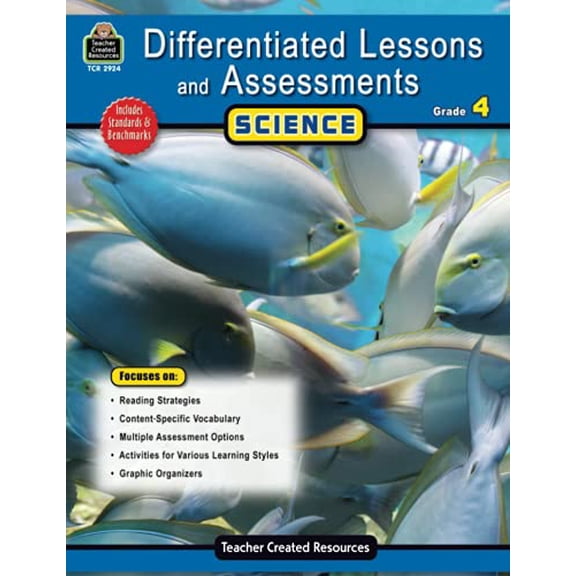 Pre-Owned Differentiated Lessons & Assessments: Science Grade 4: Science Grd 4 (Differentiated Lessons and Assessments) (Paperback) 1420629247 9781420629248