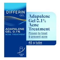 Differin Acne Treatment Gel, Retinoid Treatment For Face With 0.1% Adapalene, 1.6 oz (45g)