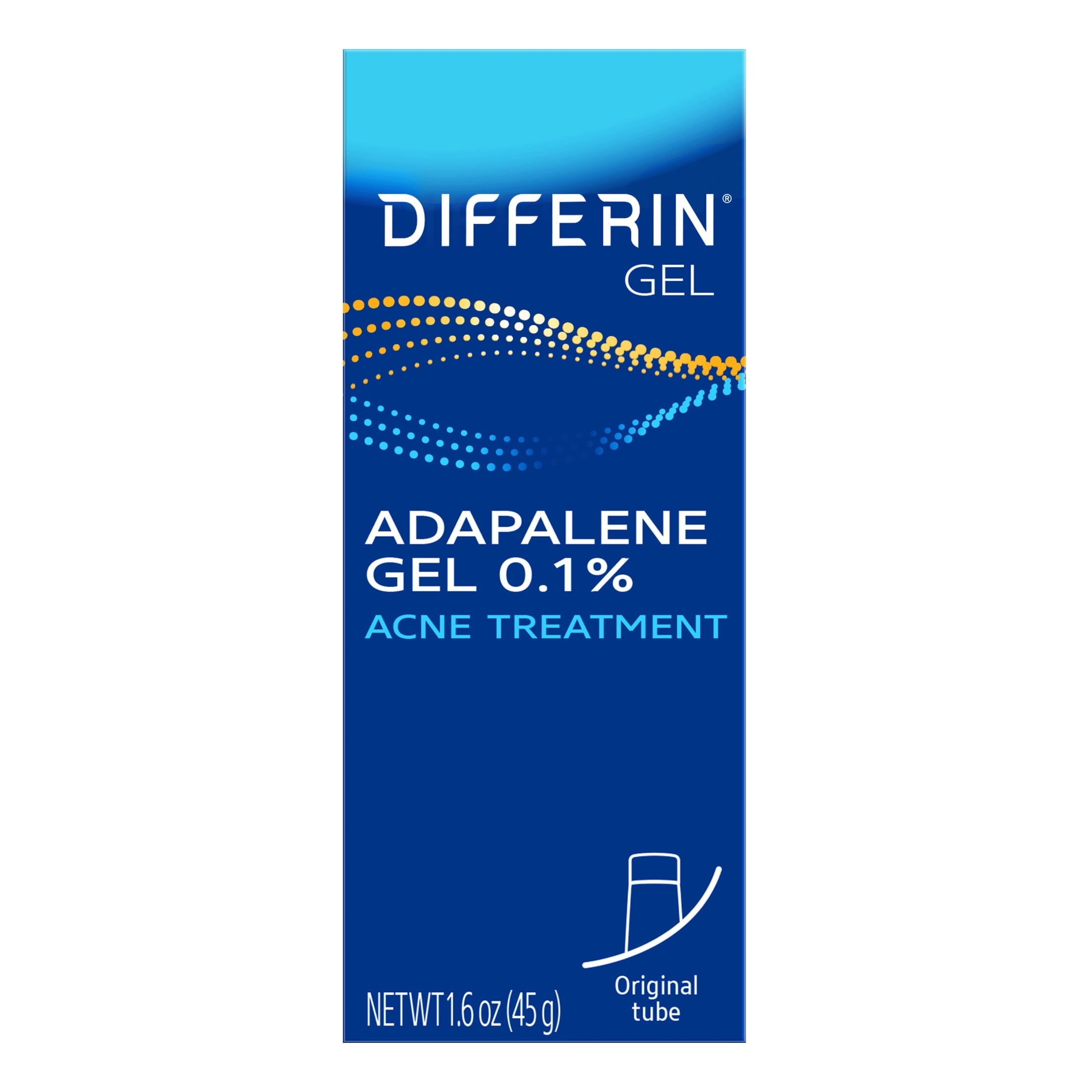 Differin Acne Treatment Gel, Pimple Clearing Body Cream, Retinoid Treatment For Face With 0.1% Adapalene, 1.6 oz