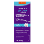 Differin Epiduo Pump 1.6oz with Adapalene 0.1% and Benzoyl Peroxide 2.5% Gel