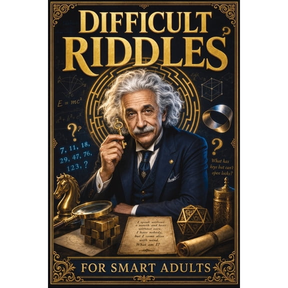 Difficult Riddles for Smart Adults: 300 Brain Teasers, Trick Questions and Fun Challenges - A Love for Creative Thinking, (Paperback)