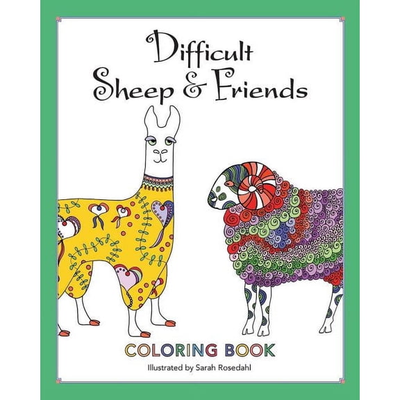 Difficult Sheep & Friends: Coloring Book, (Paperback)