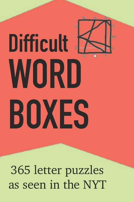 Diffucly Word Box Fill In Difficult Word Boxes: 365 Letter Puzzles as seen in the NYT - Walmart.com