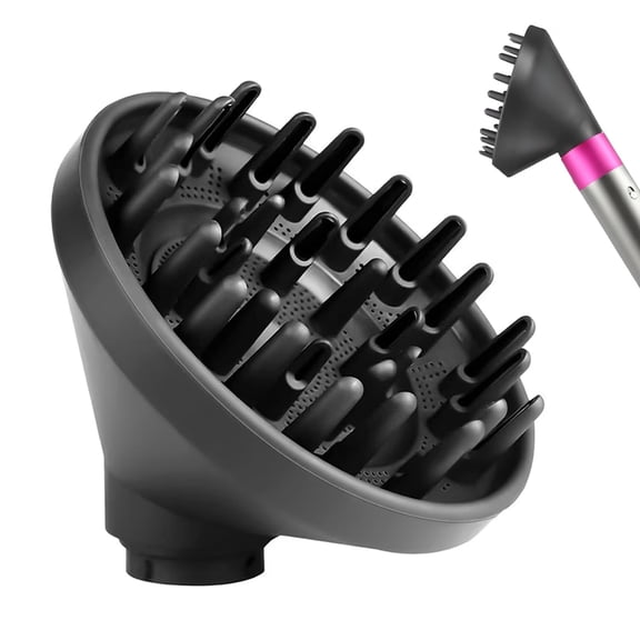 Diffuser Attachment for Dyson Airwrap Styler - Enhanced Curl Definition, Quick Dry Technology, Compatible with Dyson Airwrap Attachments