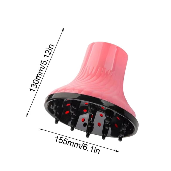 Diffuser Attachment for Hair Dryer for Curly or Wavy Hair Styling – Adjustable Heat-Resistant Hair Diffuser with 3.5–5 cm Compatibility