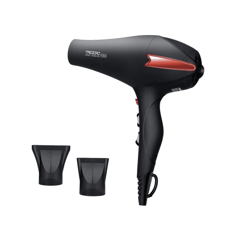 Hair Dryer, 2200 Watt Professional Ionic Salon Blow Dryer, Ceramic Tourmaline Hairdryer with 2 Concentrator Nozzle Attachments, Pro Ion Quiet Dryers - Hair Dryer, 2200 Watt Professional Ionic Salon Blow Dryer, Ceramic Tourmaline Hairdryer with 2 Concentrator Nozzle Attachments, Pro Ion Quiet Dryers -