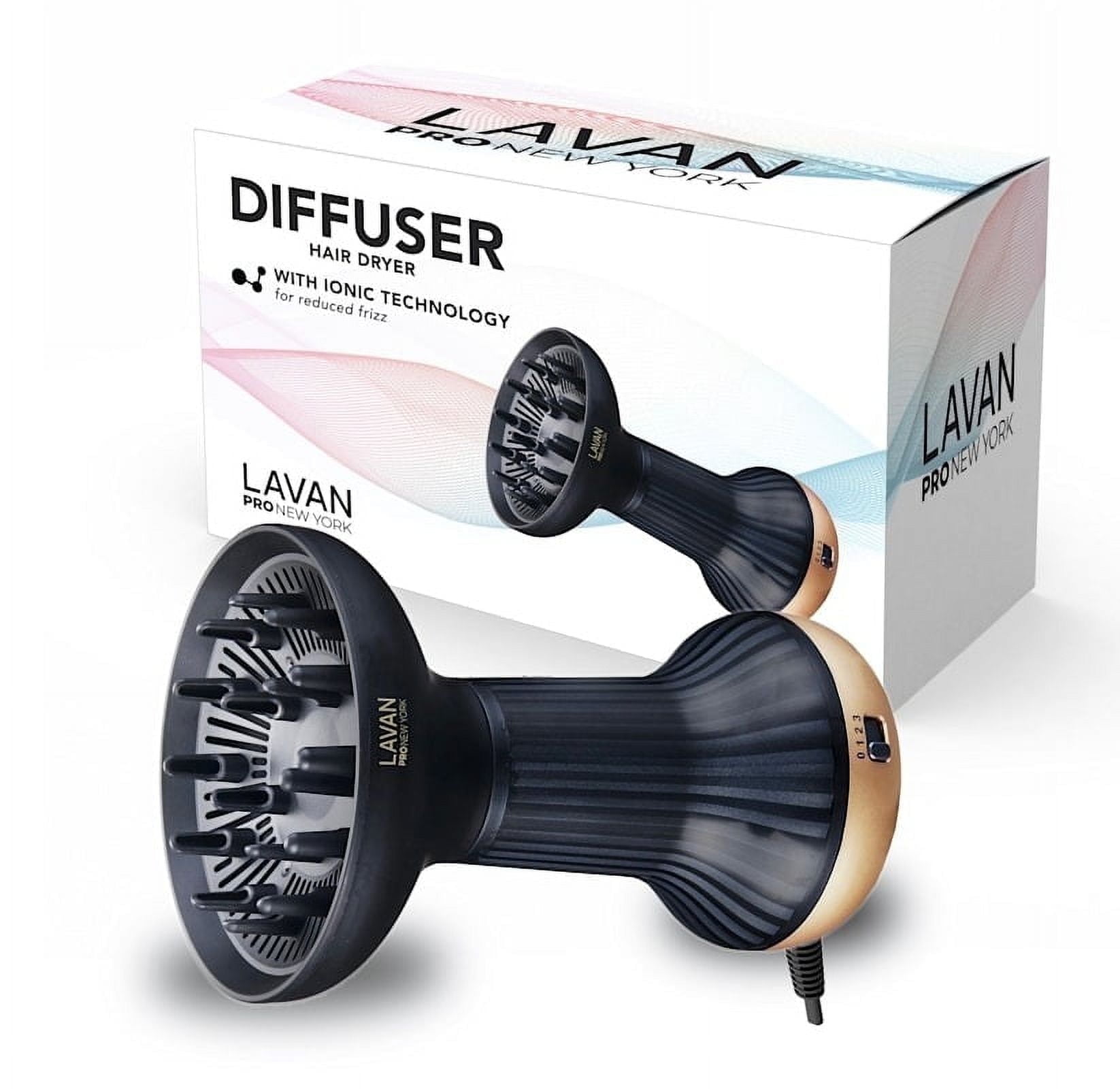Diffuser Hair Dryer for Curly Hair – Ionic Technology Hair Dryer with Adjustable Heat & Speed Settings for Frizz-Free, Defined Curls,Lightweight Hair Dryer,Wavy And Curly Hair