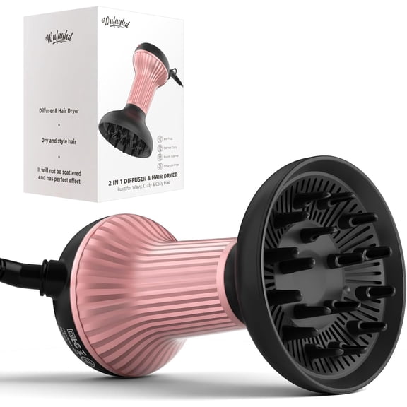 Diffuser Hair Dryer for Curly and Wavy Hair with Ionic and Ceramic Technology