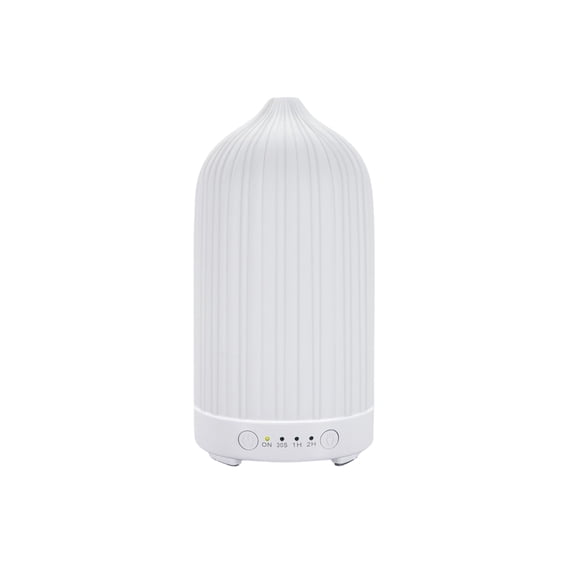 Diffuser Humidifier, Led Night Light, 6X3 in, Faux Ceramic, 1 Pc, Humidifier for Home, decorative Night Lights, 7 Cycle Hues, Cool Mist Aromatherapy