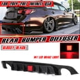 thumbnail image 1 of Diffuser Rear Bumper Shark Fin Spoiler LED Brake For Infiniti Q50 2014 - 2017, 1 of 11