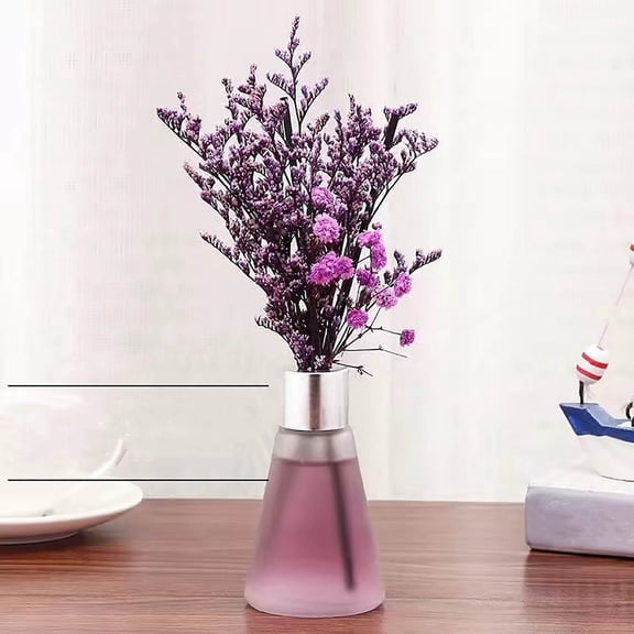 Diffuser Set Reed Rattan Immortal Plant Flower 50ML Conical Refillable Glass Bottle Fireless Aromatherapy Oil Diffuser and Reed Diffuser Stick