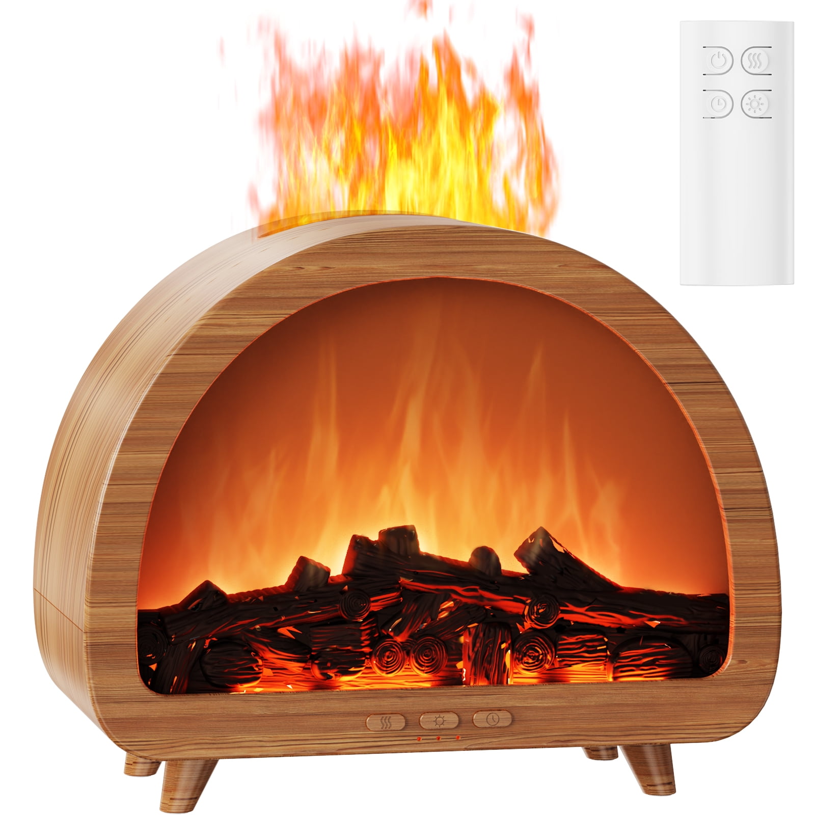 Diffuserlove USB fireplace flame humidifier, an essential oil diffuser ...