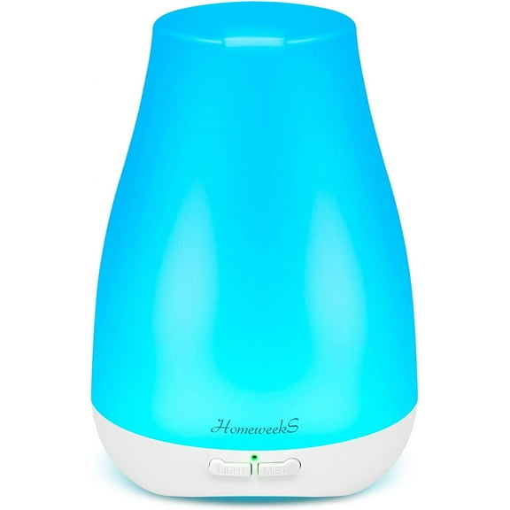 Diffusers, 100ml Colorful Essential Oil Diffuser with Adjustable Mist Mode, Auto Off Aroma for Bedroom/Office/Trip (100 ML 1 Pack)