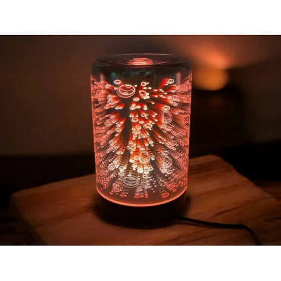 Diffusers For Essential Oils, 3D Glass Art -Bubbles- Oil Diffuser with Alternating Colors, Bedroom Decor, Gift for Her