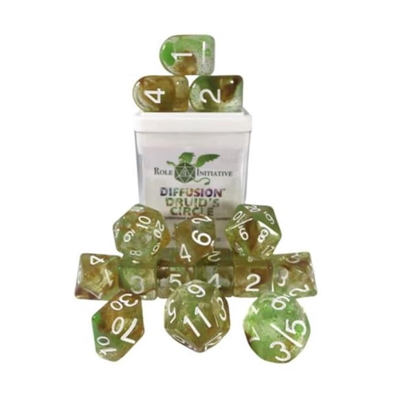 Diffusion Druids Circle SPR Dice, Set of 15