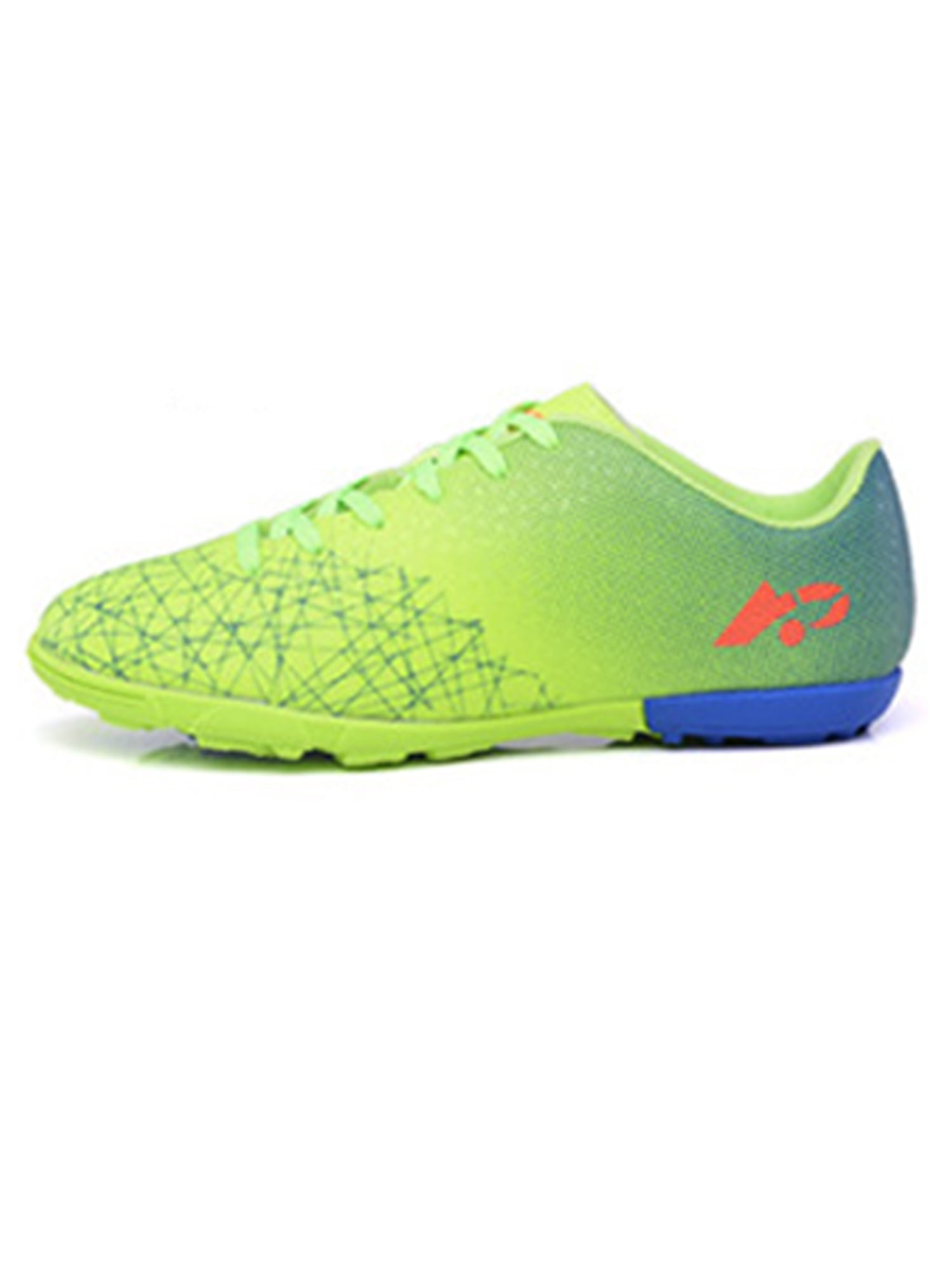 Difumos Boy Fold resistant Low Top Athletic Comfy Flat Football Shoes Lawn Soft Lace Up Soccer Cleats