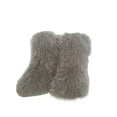 thumbnail image 1 of Difumos Ladies Breathable Fashion Winter Warm Shoes Non Slip Faux Fur Fuzzy Snow Boots Casual Cozy Mid Calf Boot Dark Gray 4.5, 1 of 3