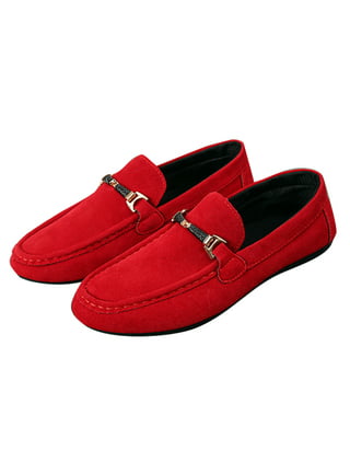 Mens Red Glitter Loafers - Shoes, 10M