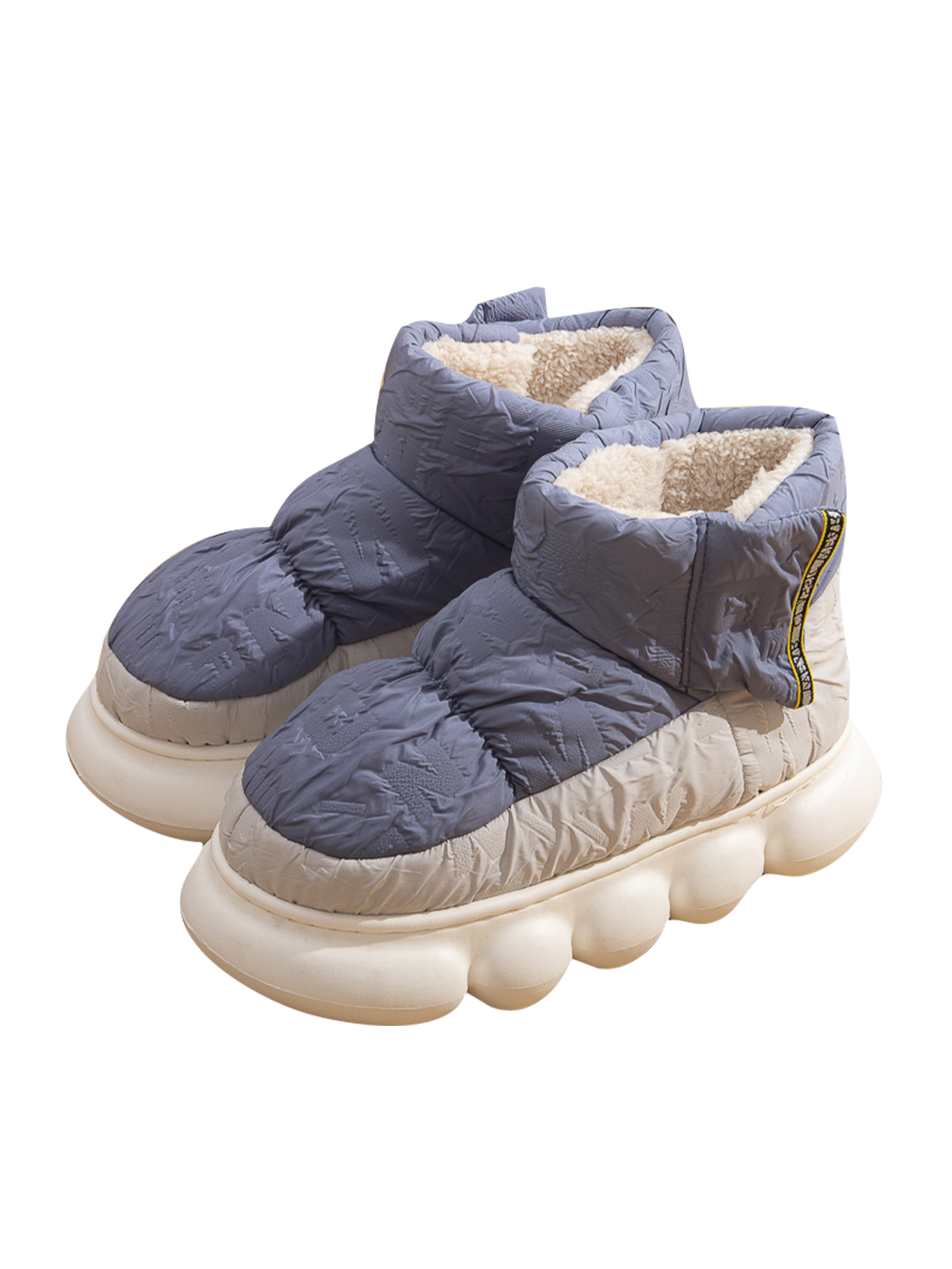 Difumos Mens NonSlip Round Toe Snow Boots Breathable Winter