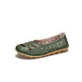 thumbnail image 1 of Difumos Shoes for Women Breathable Hollow Out Loafers Ladies Lightweight Flat Nurse Nonslip Slip On Flats Army Green 7, 1 of 8