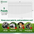 Dig Defence 5 Pack NoDig XL Animal Barrier Fence for Max Protection 15