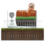 Dig Defence Dog Fence No Dig Barrier Fence Panels for Large Pets and Yard Protection 25 Pk up to 75 feet