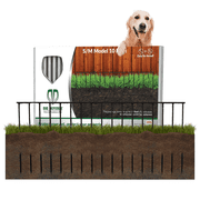 Dig Defence Dog Fence No Dig Barrier Fence Panels for Small Medium Pets 10 pk Up to 30 ft Powdered Coated Black