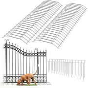 Dig Defence Original Gate Plate with 2 Fence Panels 2 Pk Dog Digging Deterrent and Fence Gap Filler