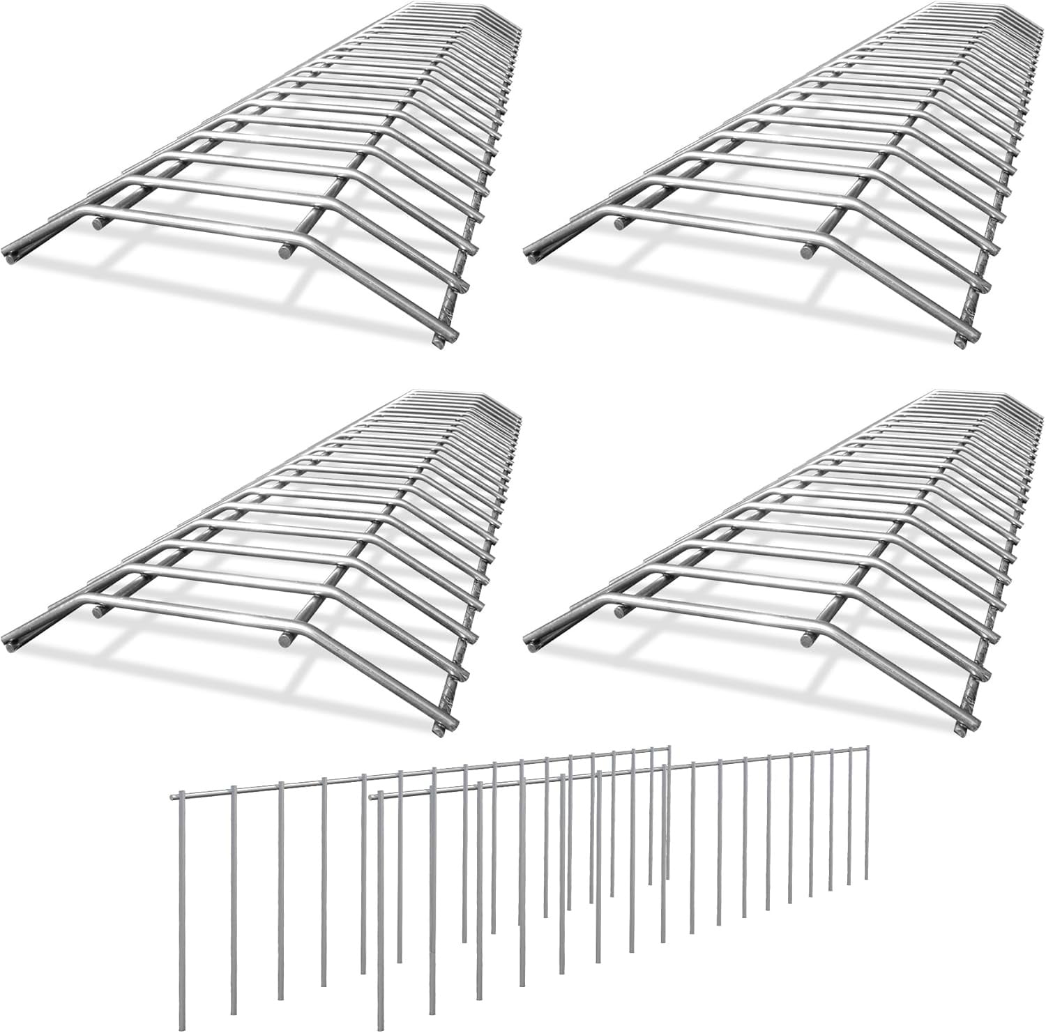 Galvanized Steel Dog and Animal Fence Gap Filler 4-Pack