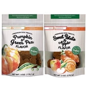 Dig Defence Premium Dog Treats Pumpkin Green Pea Sweet Potato and Apple Healthy Dog Training Treats 2 pk