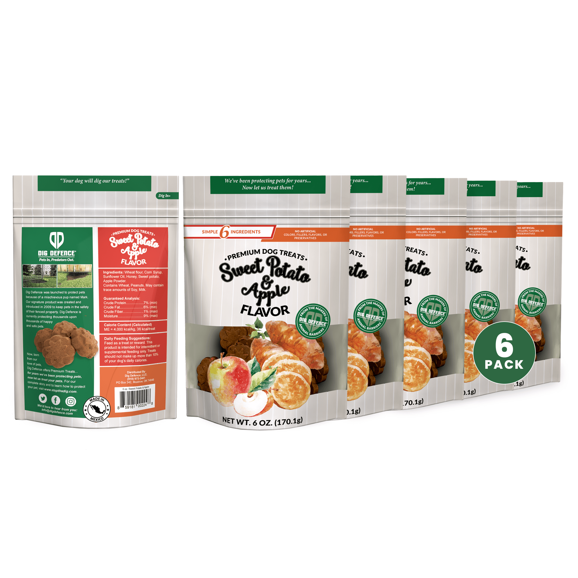 Dig Defence Premium Dog Treats Sweet Potato and Apple Healthy Gourmet ...