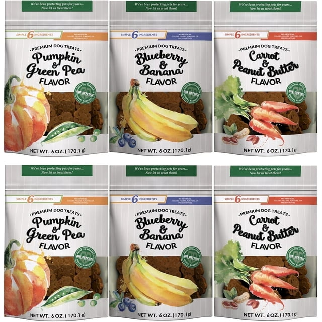 Dig Defence Premium Dog Treats Variety Pack Training Treats for Dogs 6 Bags