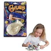 Dig & Discover - Gems Excavation from Deluxebase. Gem Mining and Digging Kit. Kids Science Kit and Fossil Discovery Toys. Excavation Kits for Kids, Educational Toys and Kids Party Favors.