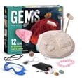 thumbnail image 1 of Piano Potato Gemstone Dig Kit for Kids,12 Real Polished Natural Gems Excavation Toy with Safety Goggles,3 Gem Cages for Jewelry Making, Velvet Pouch,STEM Geology Gift for Boys & Girls Ages 6-12, 1 of 6
