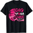 thumbnail image 1 of Dig For A Cure Breast Cancer Awareness Volleyball Pink T-Shirt, 1 of 3