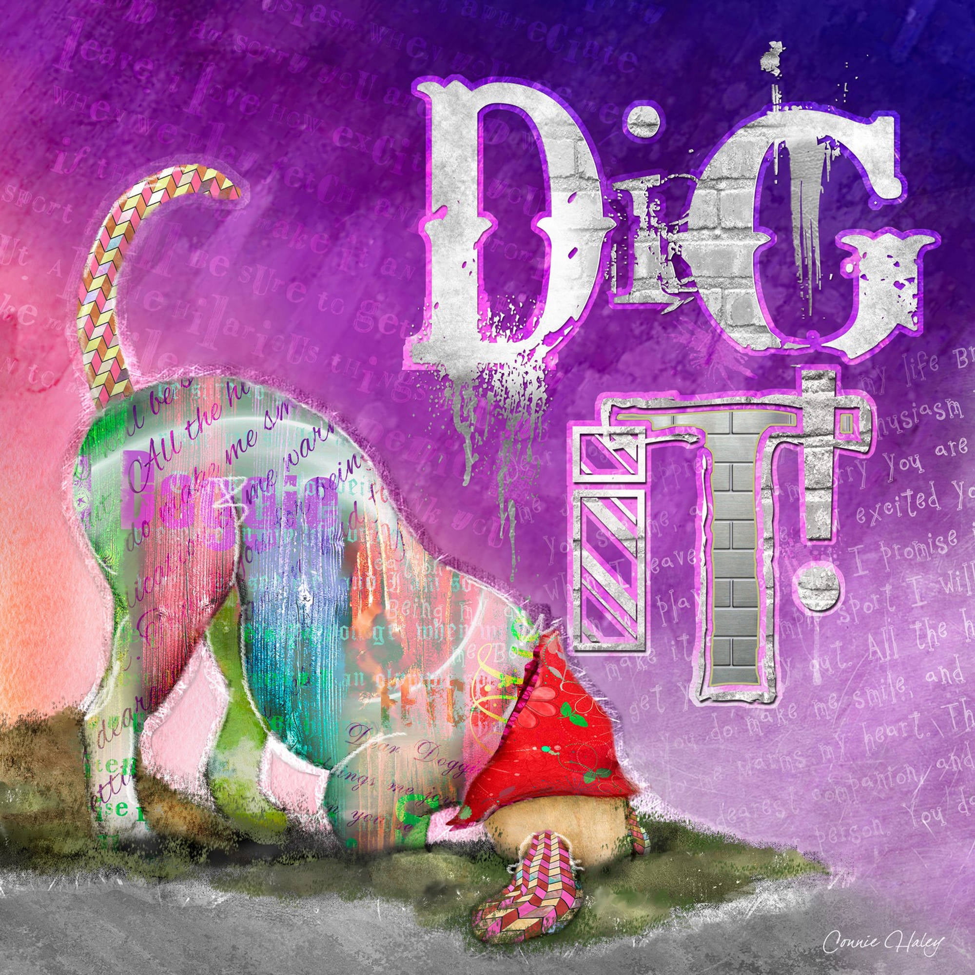 "Dig It" Painting Print on Wrapped Canvas