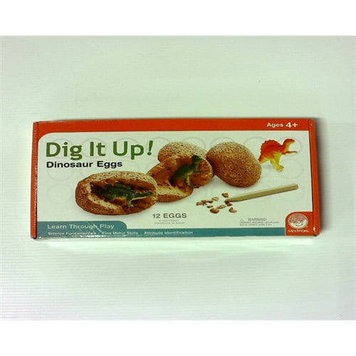 Dig It Up! Dinosaur Eggs- 12 Eggs Included, A Different Dinosaur in Each Egg