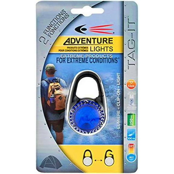 Adventure Lights Guardian Tag-It LED Clip-On Light, Blue