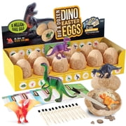Dig a Dozen Dinosaur Egg Kit for Kids - Dino Toys - Basket Stuffers - Birthday Gifts for Boys & Girls - Boy Toy Part Gifts
