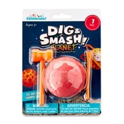 1 Set, Dig and Smash Planet, Includes 1 Planet Random Gemstones Inside, 1 Smash Hammer, 1 Chisel, Party Favors, by Way To Celebrate