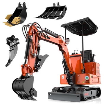 DigMaster 1.2-Ton Mini Excavator Equipped with Pilot System 13.5HP B&S Petrol Engine Suitable for Homes Farms Municipal Parks Etc EPA Certification