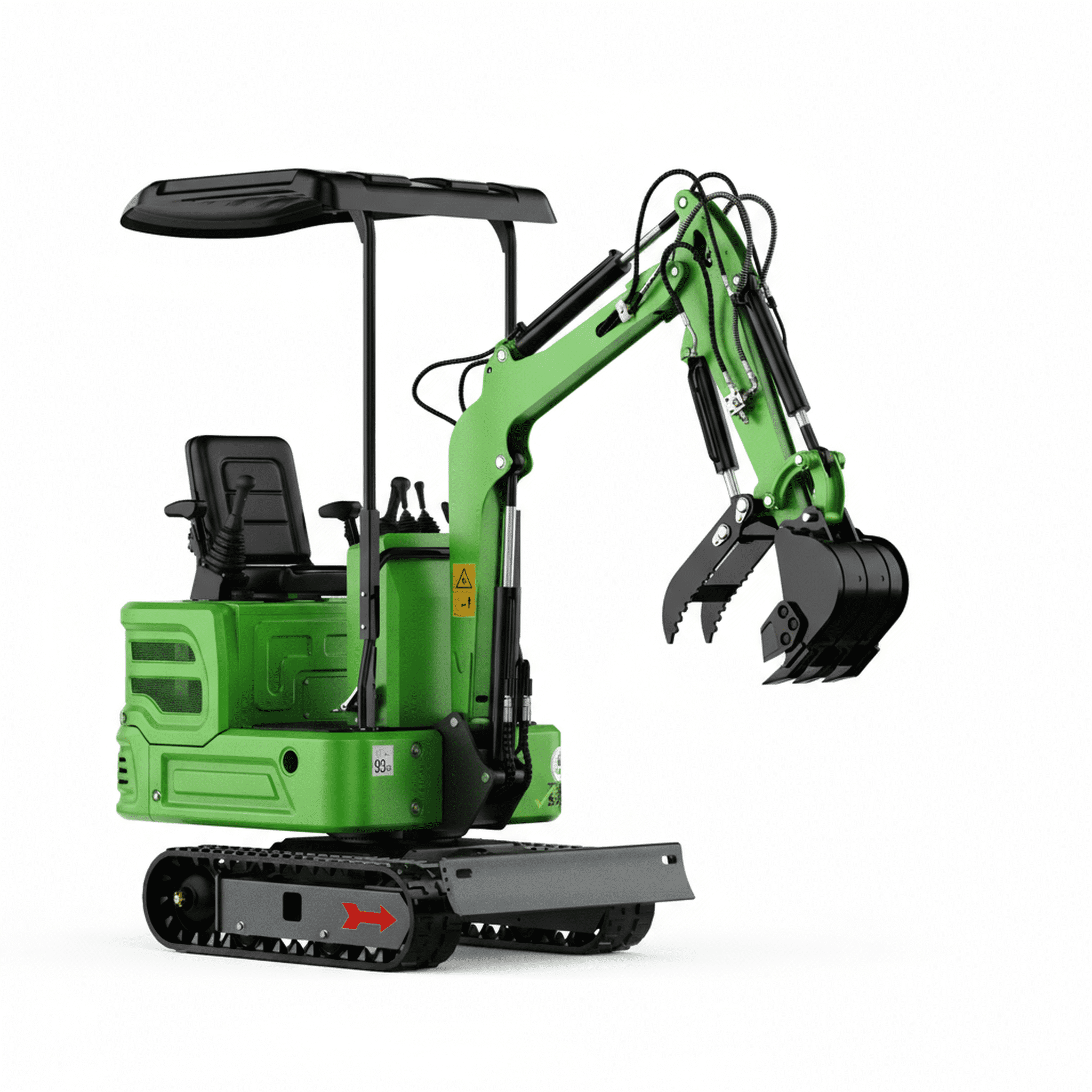 DigMaster 1.2-Ton Mini Excavator Equipped with Pilot System 13.5HP B&S Petrol Engine Suitable for Homes Farms Municipal Parks Etc EPA Certification
