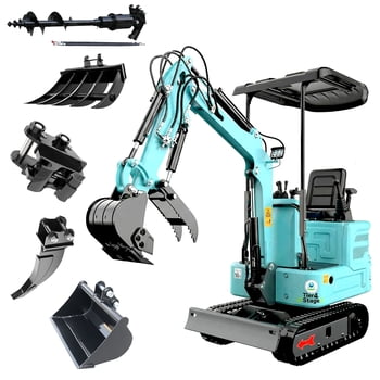 DigMaster 1.4 Ton Mini Excavator Kubota Twin-Cylinder Diesel Engine Equipped with Pilot System for Gardening Landscaping and Indoor Use EPA certified