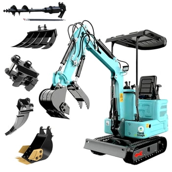 DigMaster 1.4 Ton Mini Excavator Kubota Twin-Cylinder Diesel Engine Equipped with Pilot System for Gardening Landscaping and Indoor Use EPA certified