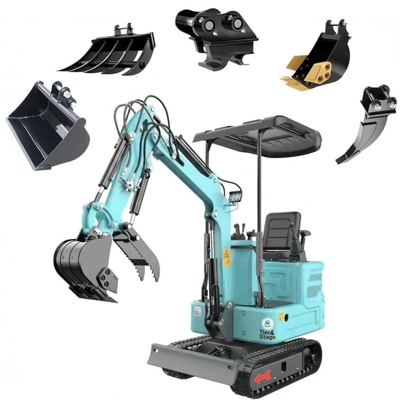 DigMaster 1.4 Ton Mini Excavator Kubota Twin-Cylinder Diesel Engine Equipped with Pilot System for Gardening Landscaping and Indoor Use EPA certified