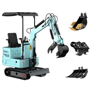 DigMaster 1.4 Ton Mini Excavator Kubota Twin-Cylinder Diesel Engine Equipped with Pilot System for Gardening Landscaping and Indoor Use EPA certified