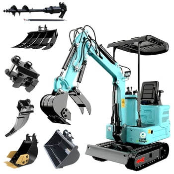 DigMaster 1.4 Ton Mini Excavator Kubota Twin-Cylinder Diesel Engine Equipped with Pilot System for Gardening Landscaping and Indoor Use EPA certified